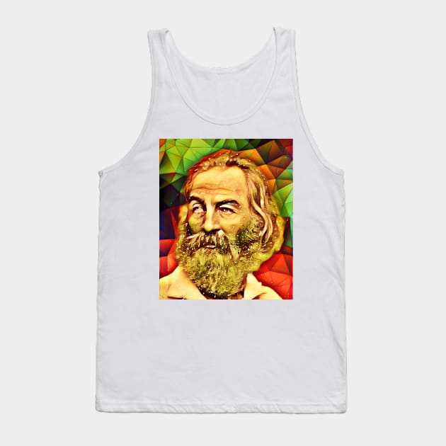 Walt Whitman Snow Portrait | Walt Whitman Artwork 10 Tank Top by JustLit